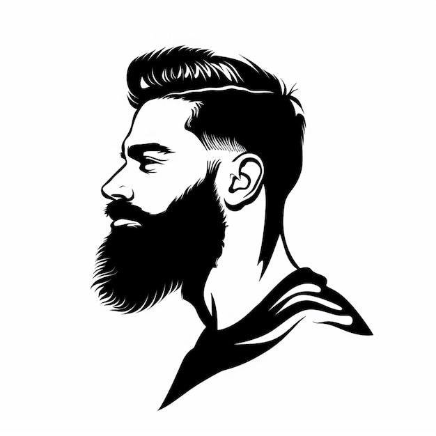 Logotipo de barbearia Pão de design vetorial