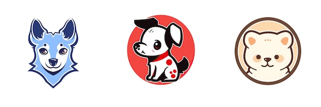 Logotipo de cachorrinho 2D