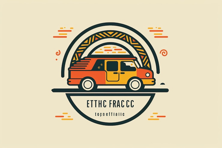 Foto logotipo de comida de rua étnica