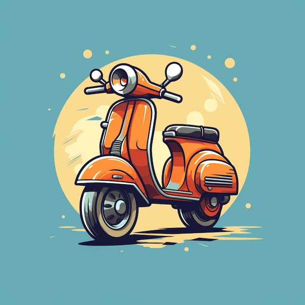 Foto logotipo de desenho animado da vespa