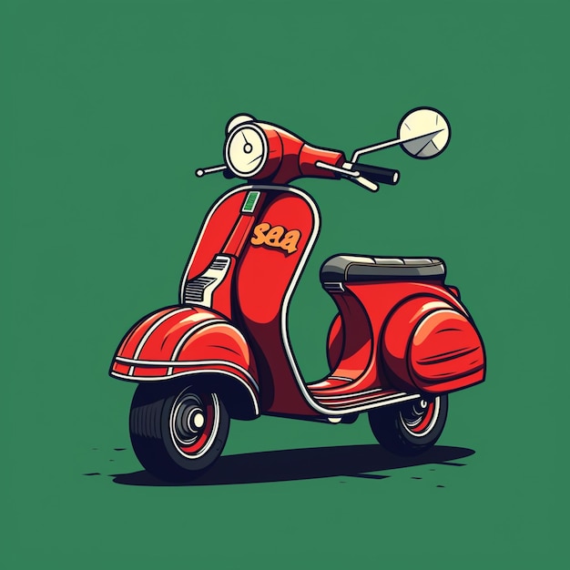 Foto logotipo de desenho animado da vespa