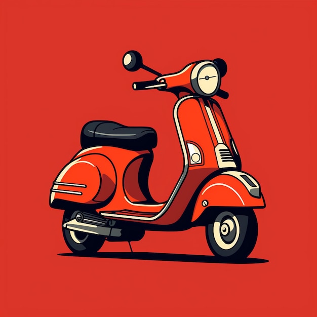 Foto logotipo de desenho animado da vespa