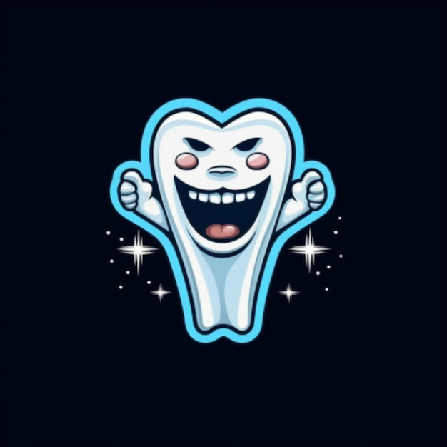 Foto logotipo de desenho animado de dente 8