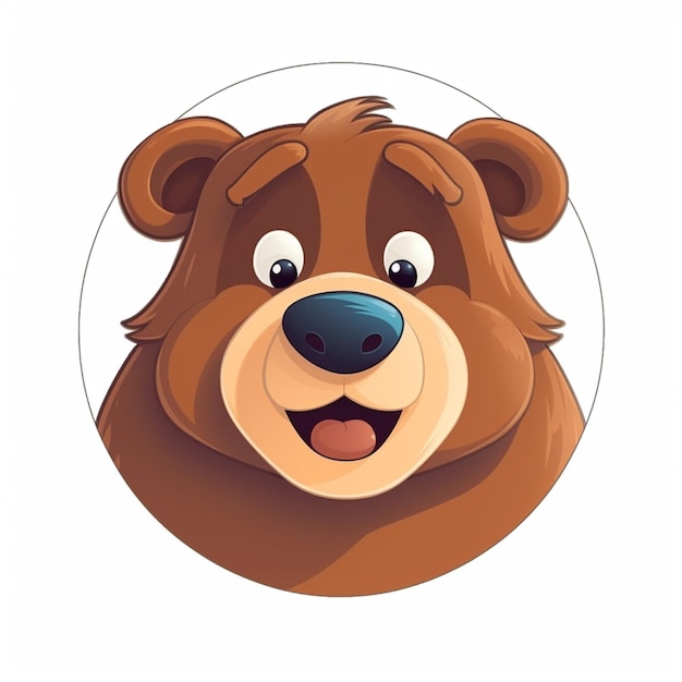 logotipo de desenho animado de urso 11