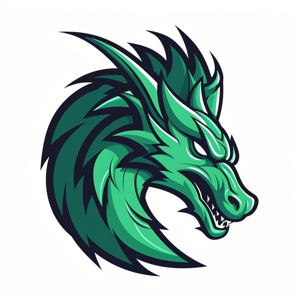 logotipo de desenho animado dragão