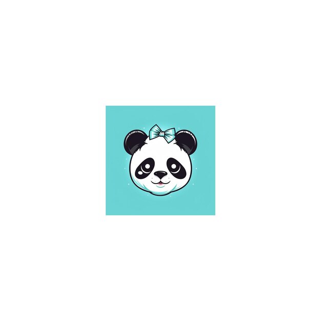 Foto logotipo de design de panda fofo15