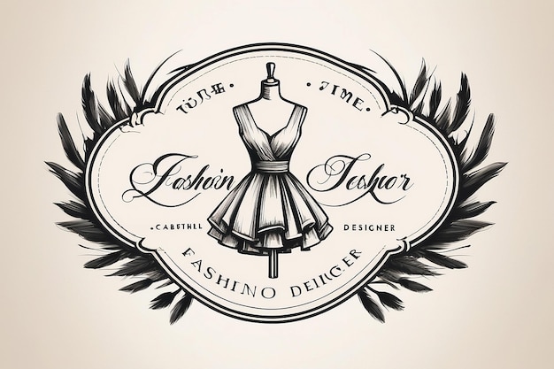 Foto logotipo de designer de moda