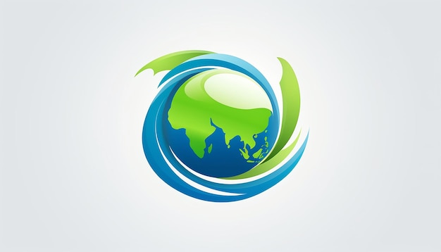 Foto logotipo de economia de energia verde da terra hora da terra