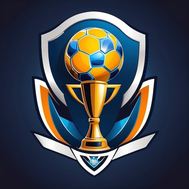 Logotipo de futebol que é o evento de prestígio do torneio