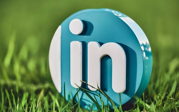 Logotipo de ícone 3D do LinkedIn