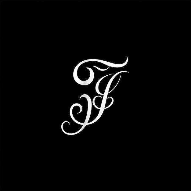 Foto logotipo de letra j com vibração aristocrática assinatura logotipo de estilo de luxo ideia criativa conceito alfabeto