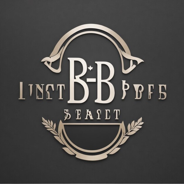 Logotipo de luxo Letra BBB Design de logotipo elegante conceito de letra BB em quadro geométrico hexagonal com elemento floral para moda de hotel boutique e mais marcas