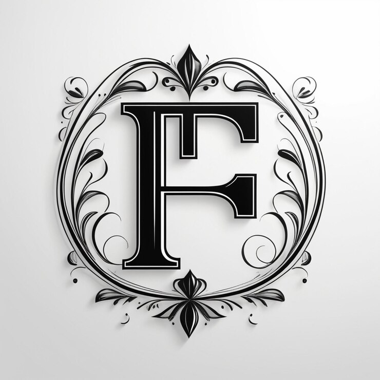Foto logotipo de monograma de letra t preta em fundo branco