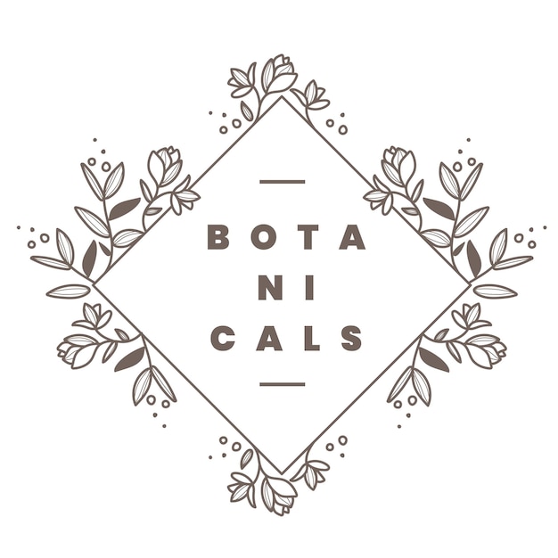 Logotipo de negócio de flores png clipart design botânico estético