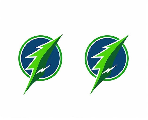 Foto logotipo de tecnologia ecológica elétrica