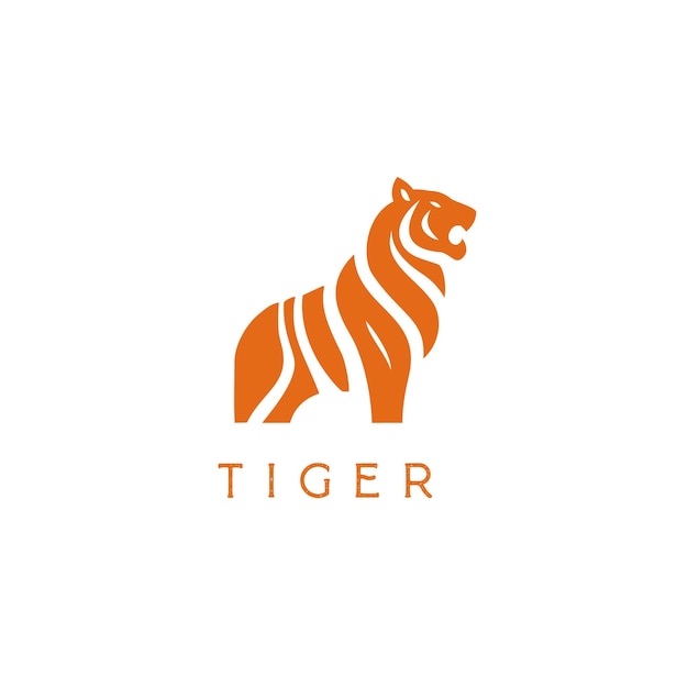 Foto logotipo de tigre minimalista