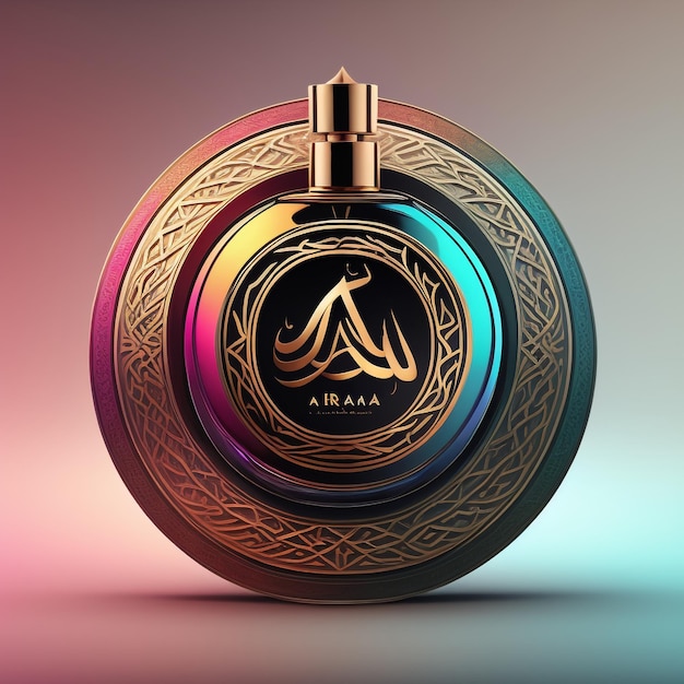 logotipo de uma empresa que produz perfumes de estilo árabe HD