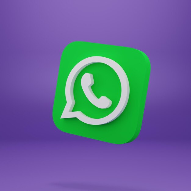 Foto logotipo de whatsap 3d grátis