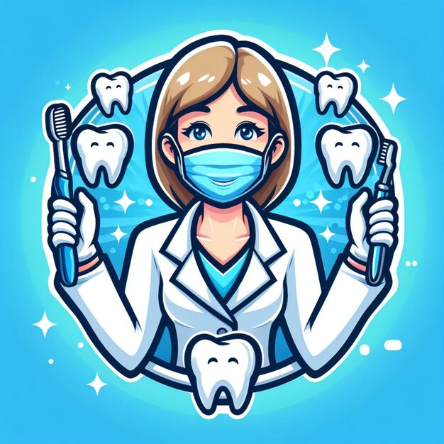 el logotipo del dentista el logotipo dental el logotipo de la odontología el logotipode la clínica dental