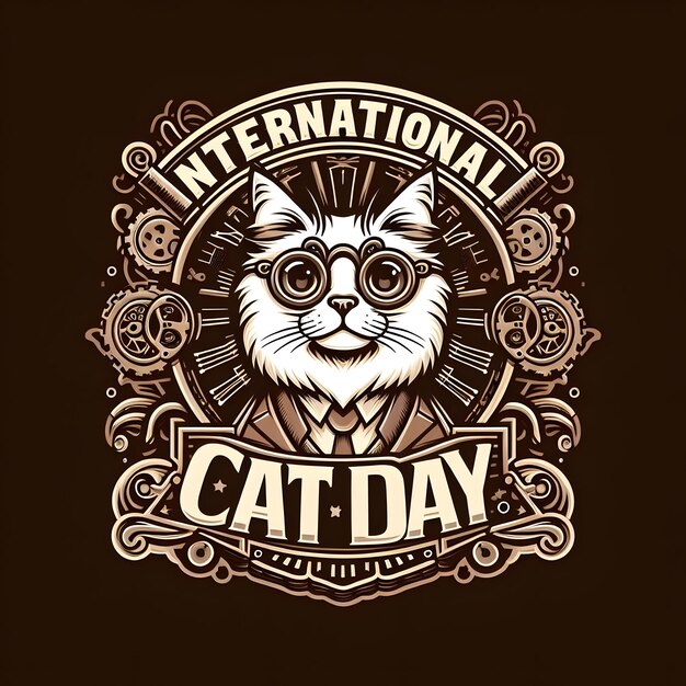 un logotipo para el día internacional del gato