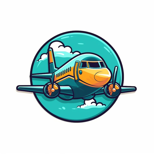 Logotipo de dibujos animados de avión 14