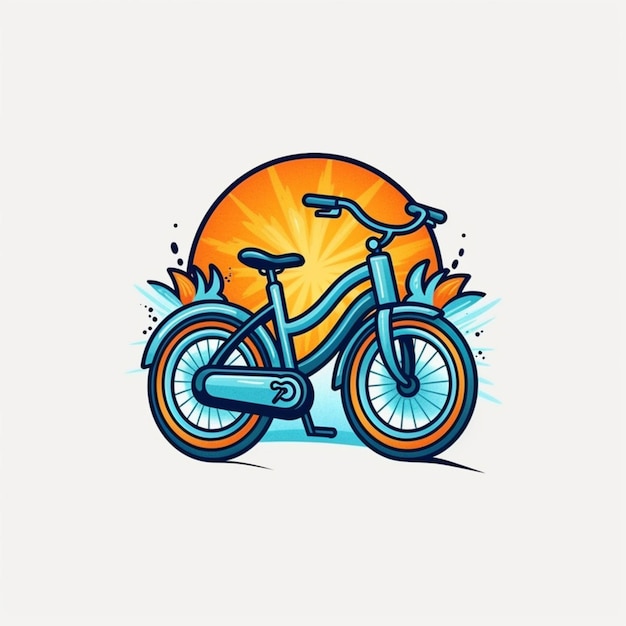 Logotipo de dibujos animados de bicicletas 12