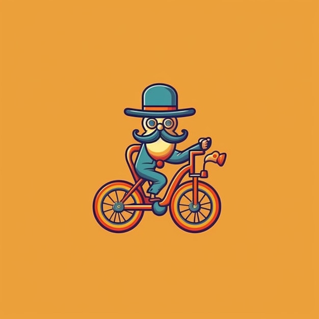 Logotipo de dibujos animados de bicicletas 7