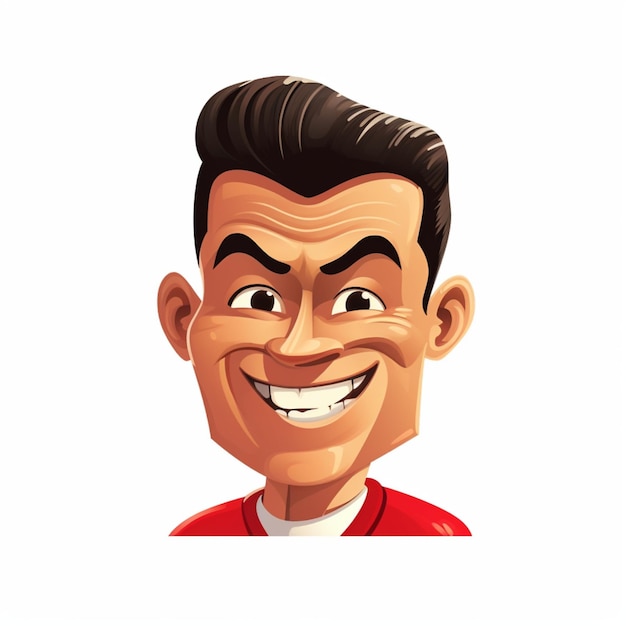 Logotipo de dibujos animados de Cristiano Ronaldo 12