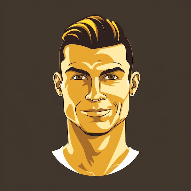 Logotipo de dibujos animados de Cristiano Ronaldo 5