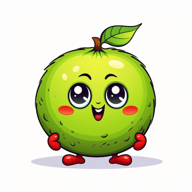 el logotipo de dibujos animados de la fruta del kiwi