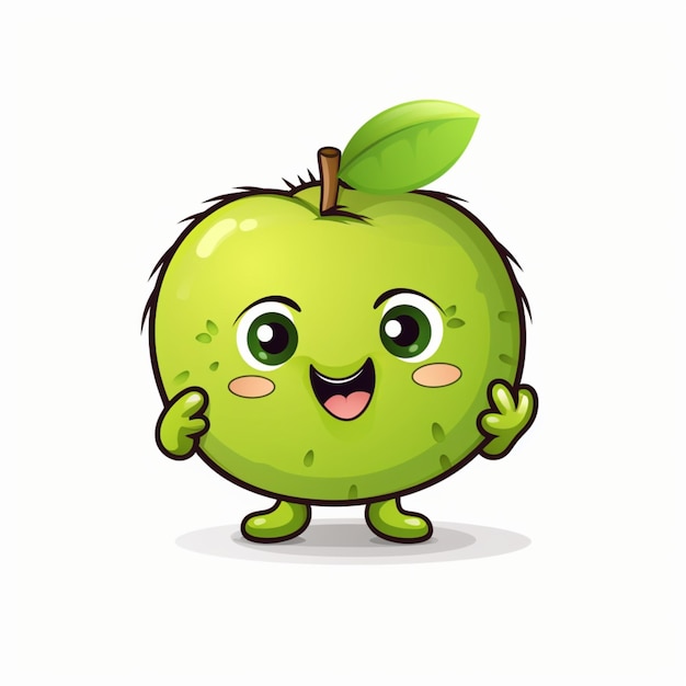 el logotipo de dibujos animados de la fruta del kiwi