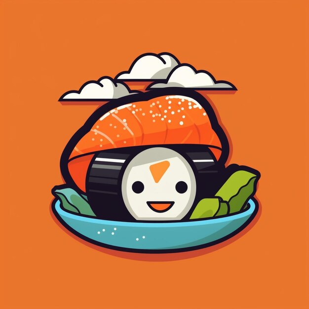 Foto logotipo de dibujos animados de sushi 13