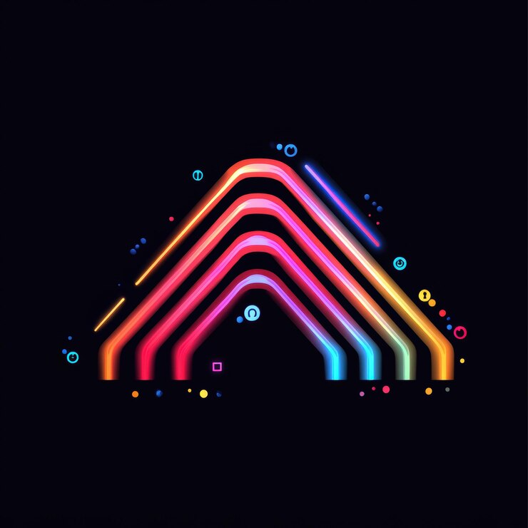 Foto el logotipo dinámico de ai captura el futuro de los sistemas inteligentes