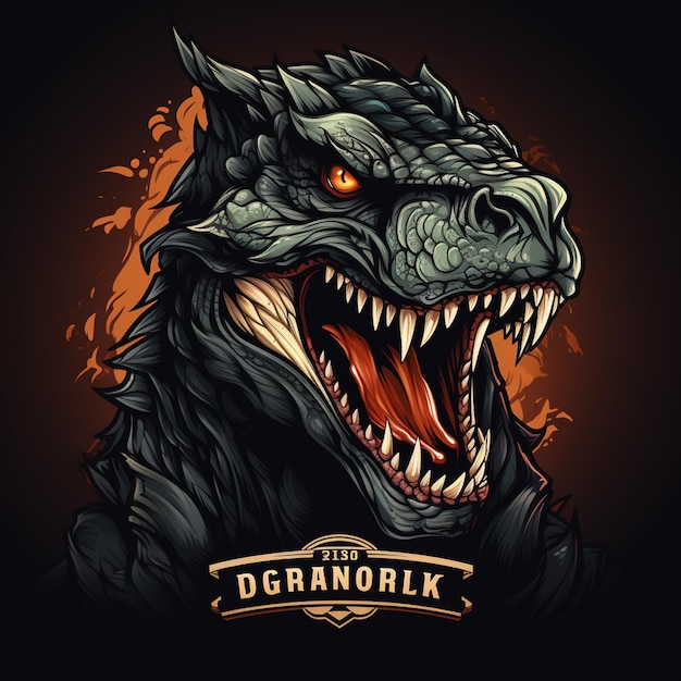 Logotipo de dinosaurio