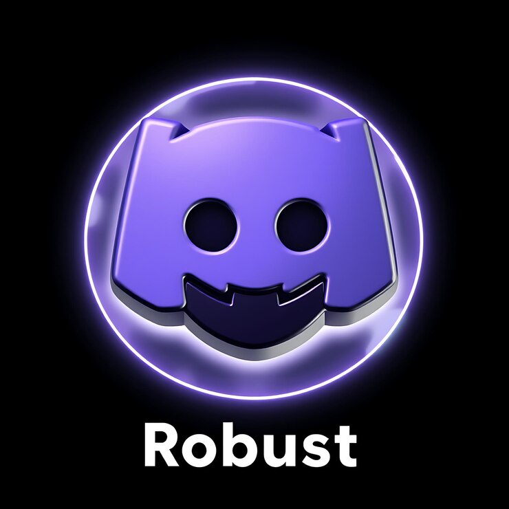 Foto logotipo de discord con renderizado 3d material de vidrio mate brillo pulsante esquema de colores púrpura y blanco isola