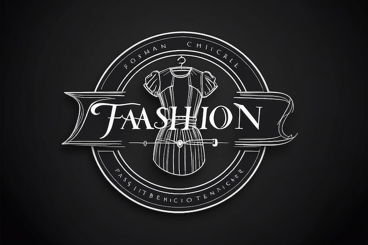 Foto el logotipo del diseñador de moda