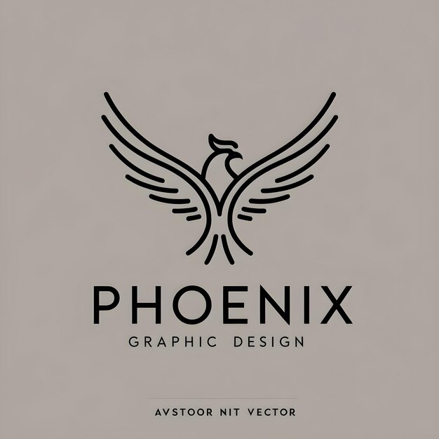 un logotipo para un diseño de diseño de diseño con un diseño de fénix