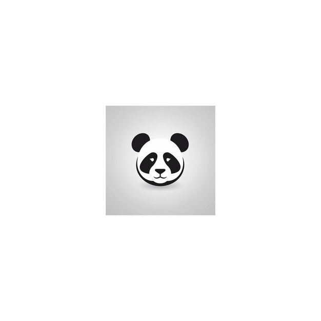 logotipo de diseño de panda minimalista9