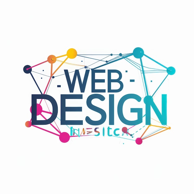 un logotipo para el diseño web y el diseño que dice diseño web