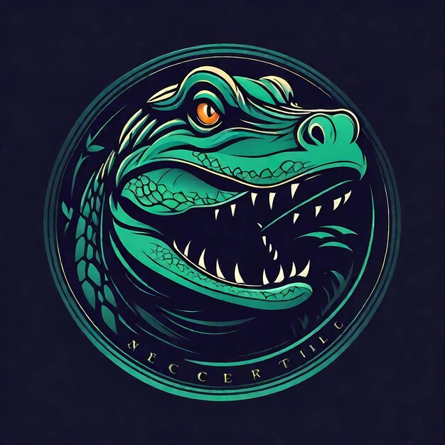 Logotipo do crocodilo vetor