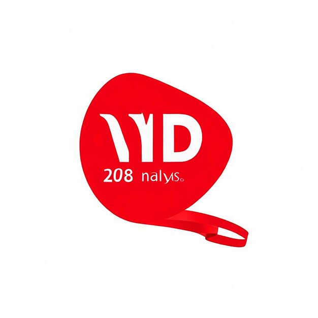 Foto logotipo do dia mundial da sida ícone de fita vermelha fundo branco amplificador de estilo vetorial de alta qualidade tendência
