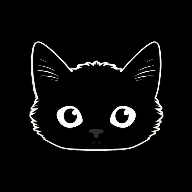 Foto logotipo do gato vetor design svg ilustração dos desenhos animados adesivo de camiseta