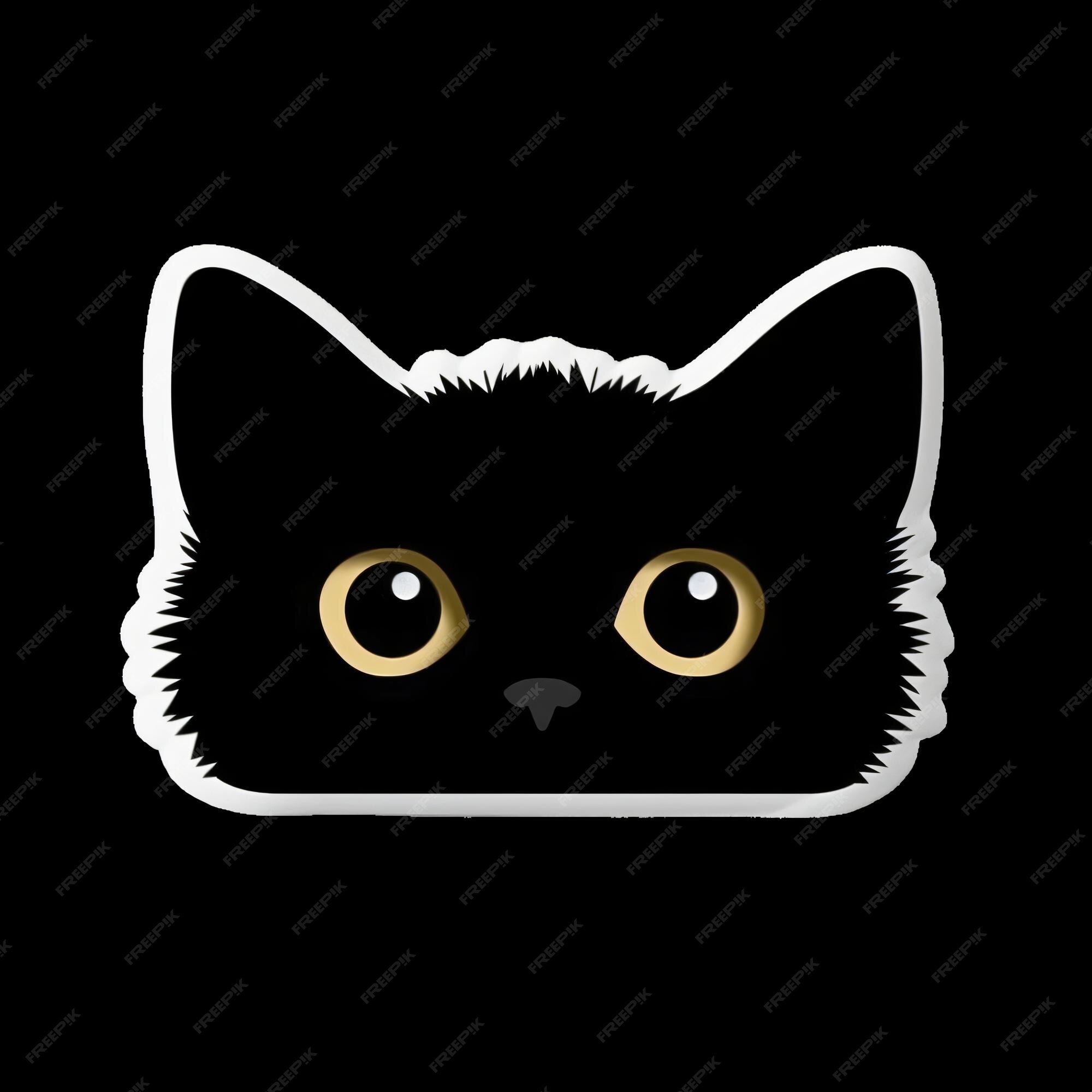 Design PNG E SVG De Gato Preto De Desenho Animado Sentado Para Camisetas