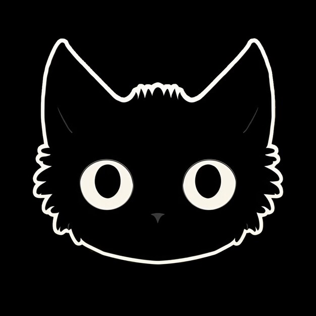 Foto logotipo do gato vetor design svg ilustração dos desenhos animados adesivo de camiseta