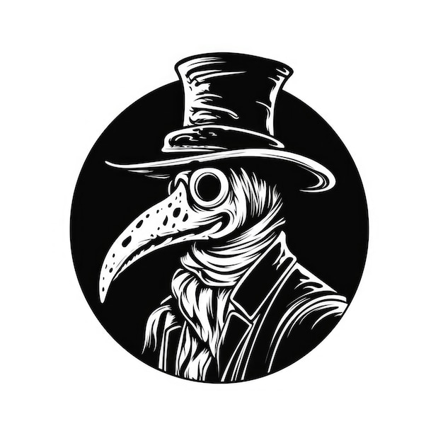 Logotipo do médico da peste gerado pela IA Imagem