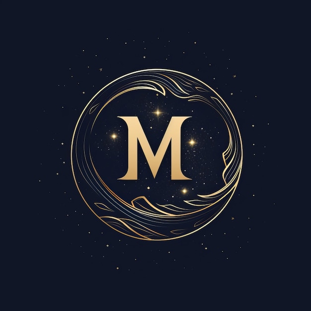 Foto logotipo do mm de elegança galáctica em uma viagem celestial