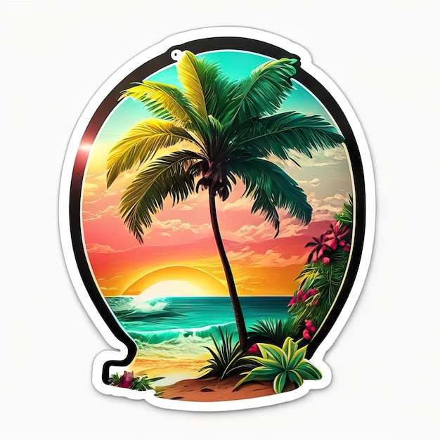 Foto logotipo do paraíso da praia