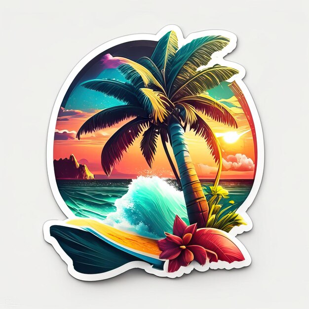 Foto logotipo do paraíso da praia