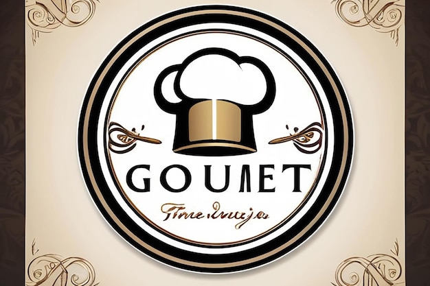 Foto logotipo do restaurante gourmet