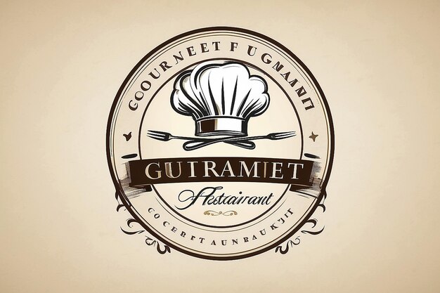 Foto logotipo do restaurante gourmet